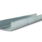 100 PFC C Channel Galvanised Steel Beam Posts to Support The End Panels of a 80mm Concrete Sleeper Retaining Wall by Sunset Sleepers