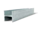 100 UC H14.8 H Channel Galvanised Steel Beam Middle Joiner Post to Support The Middle Panels of a 80mm Concrete Sleeper Retaining Wall by Sunset Sleepers