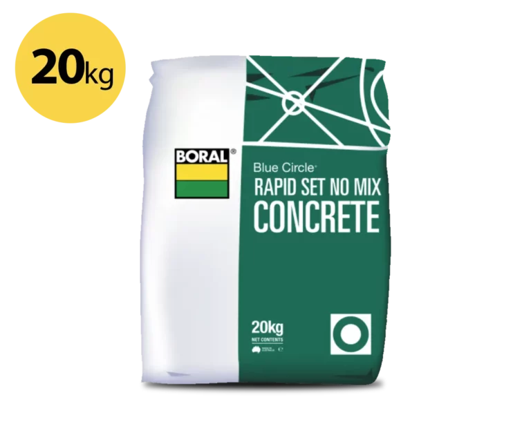 20 Kg Boral Blue Circle Rapid Set No Mix Concrete for Retaining Wall Posts by Sunset Sleepers