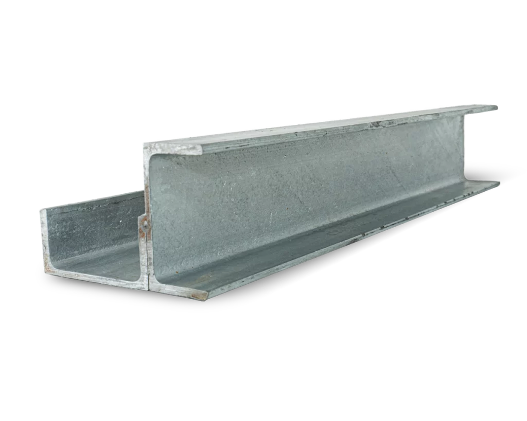 90 Degree Galvanised Steel Corner Joiner Post to Support The Right Angle Deviations of a 80mm Concrete Sleeper Retaining Wall by Sunset Sleepers