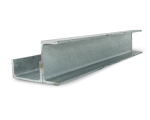 90 Degree Galvanised Steel Corner Joiner Post to Support The Right Angle Deviations of a 80mm Concrete Sleeper Retaining Wall by Sunset Sleepers