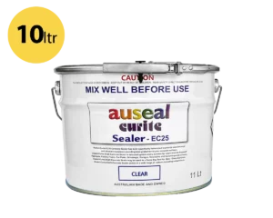 Auseal EC25 – Clear Sealer (Colourless) 10L for Concrete Sleepers