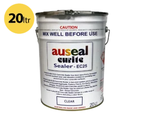 Auseal EC25 – Clear Sealer (Colourless) 20L for Concrete Sleepers