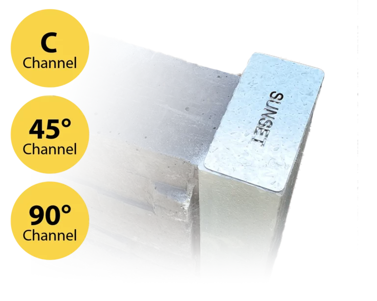 C – 45° – 90° Galvanised Steel Post Caps - Fit 100PFC Galvanised Steel Posts for Retaining Walls