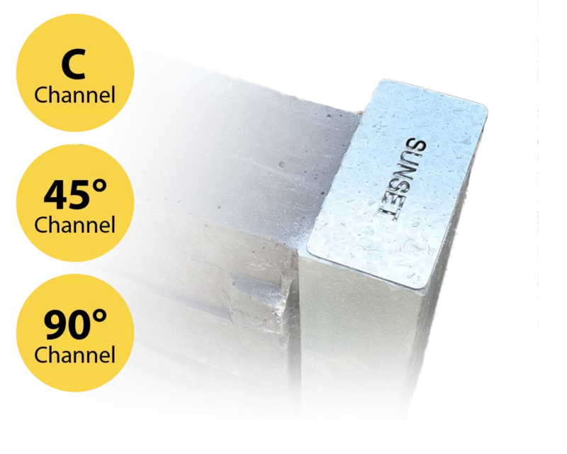 C – 45° – 90° Galvanised Steel Post Caps - Fit 100PFC Galvanised Steel Posts for Retaining Walls