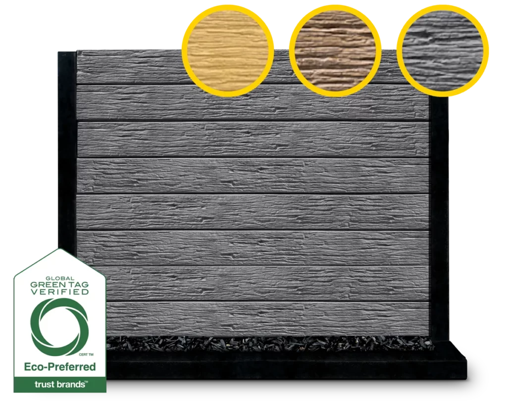 The Malibu - Woodgrain Pattern (Wood Look) Concrete Sleepers by Sunset Sleepers