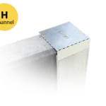 H Channel Galvanised Steel Post Caps - Fits 100PFC Galvanised Steel Posts for Retaining Walls