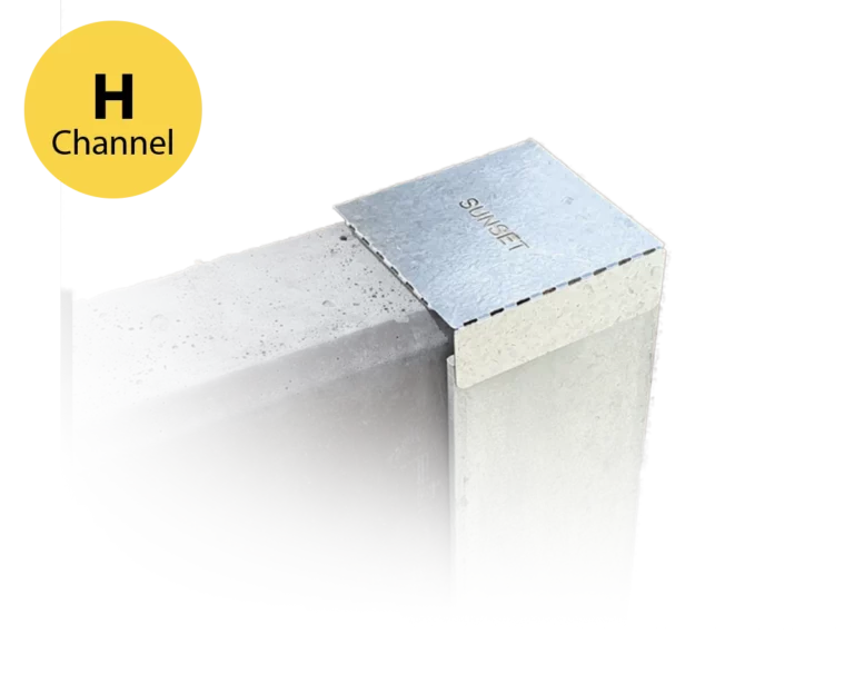H Channel Galvanised Steel Post Caps - Fits 100PFC Galvanised Steel Posts for Retaining Walls