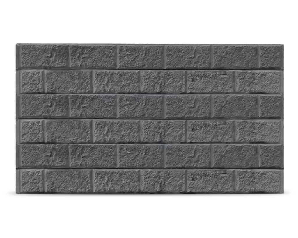 The Arizona - Block Face Pattern Concrete Sleepers in Charcoal Colour by Sunset Sleepers