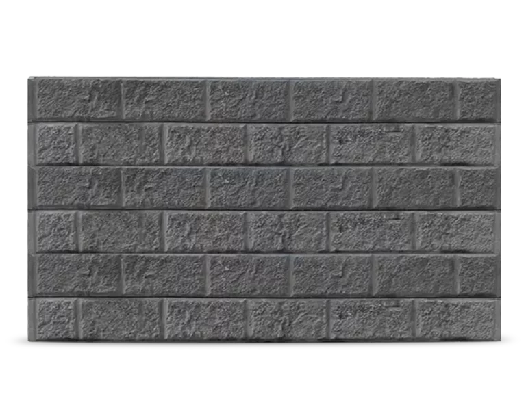 The Arizona - Block Face Pattern Concrete Sleepers in Charcoal Colour by Sunset Sleepers