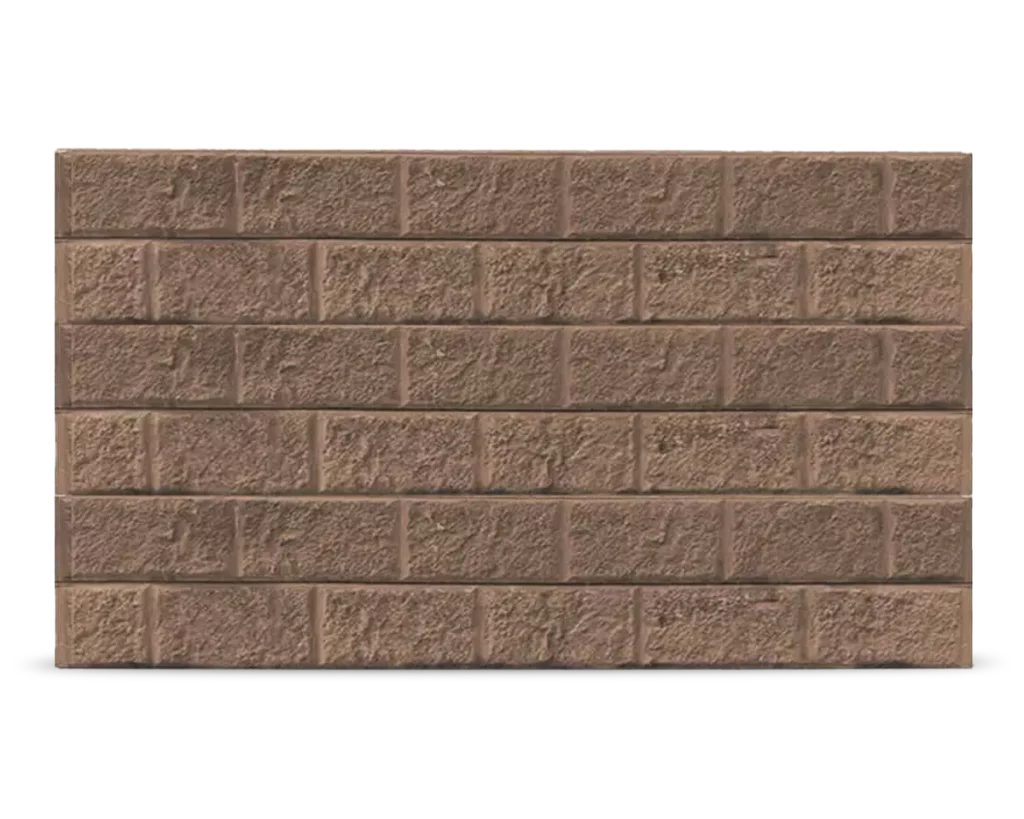 The Arizona - Block Face Pattern Concrete Sleepers in Jasper (Brown) Colour by Sunset Sleepers