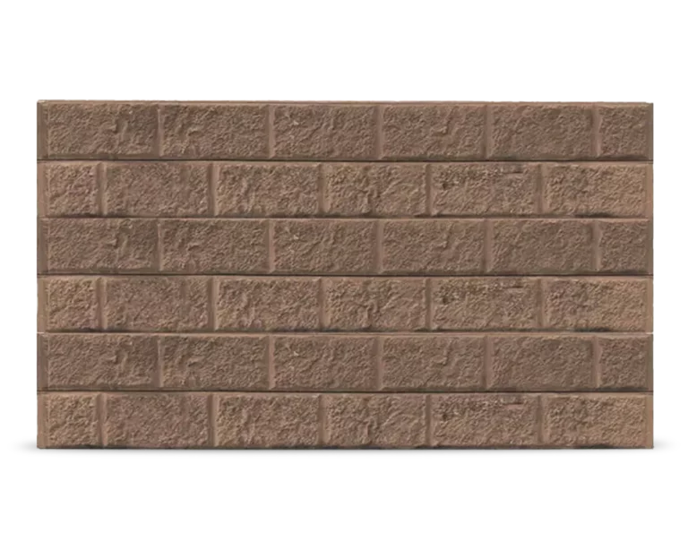 The Arizona - Block Face Pattern Concrete Sleepers in Jasper (Brown) Colour by Sunset Sleepers