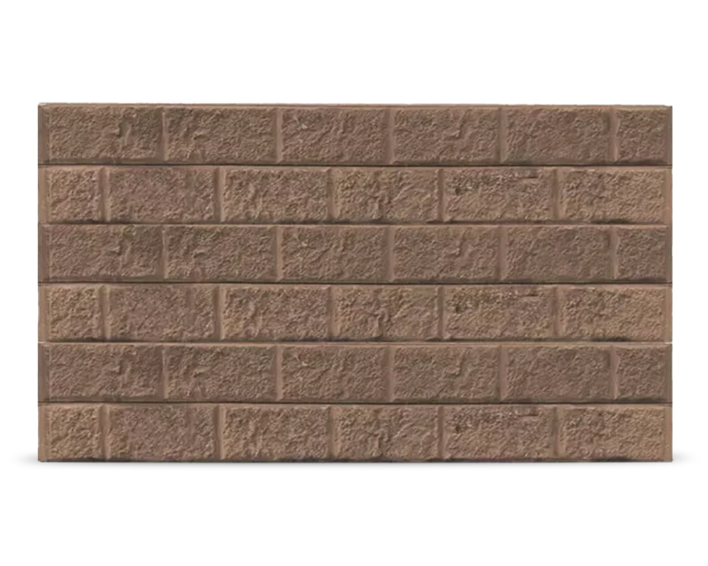 The Arizona - Block Face Pattern Concrete Sleepers in Jasper (Brown) Colour by Sunset Sleepers