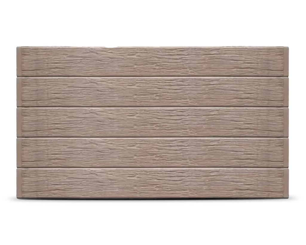 The Malibu - Woodgrain (Wood Look) Pattern Concrete Sleepers in Jasper (Brown) Colour by Sunset Sleepers