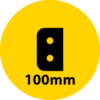 100mm