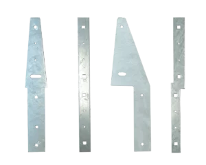 Galvanised Steel Fence Brackets for Retaining Walls Sold by Sunset Sleepers
