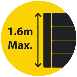 1600mm (1.6m) Maximum Retained Height