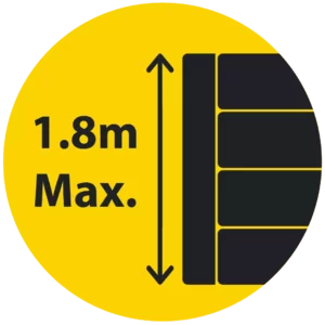 1800mm (1.8m) Maximum Retained Height