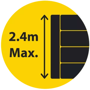 2400mm (2.4m) Maximum Retained Height