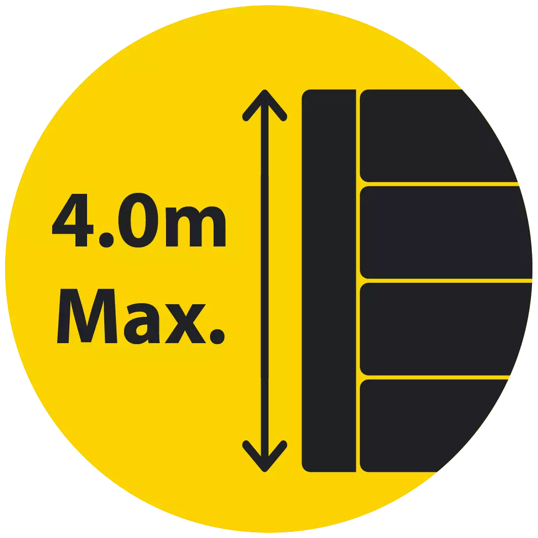 4000mm (4.0m) Maximum Retained Height