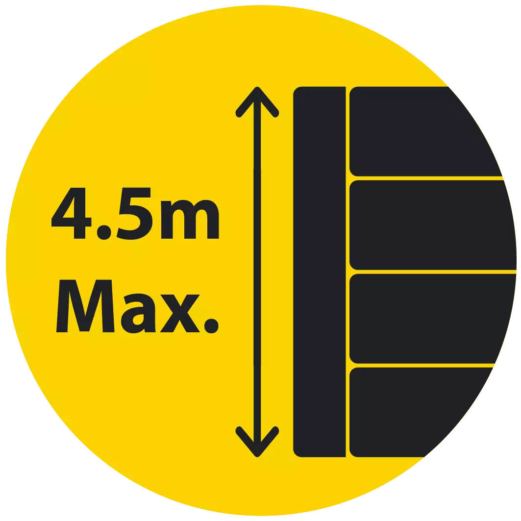 4500mm (4.5m) Maximum Retained Height