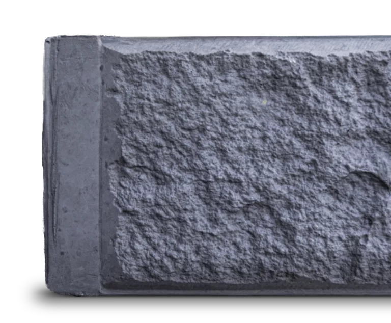 Charcoal Block Face Concrete Sleeper Detail by Sunset Sleepers Arizona Range