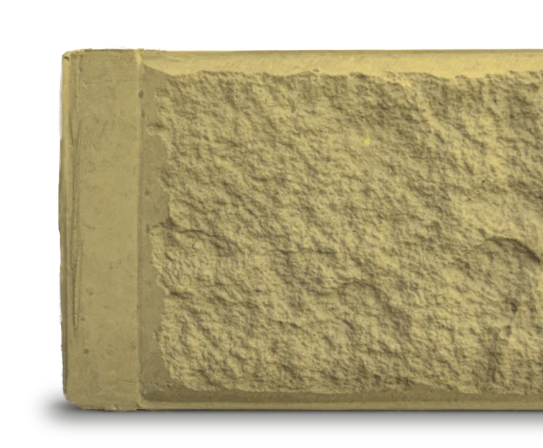 Sandstone Yellow Block Face Concrete Sleeper Detail by Sunset Sleepers Arizona Range