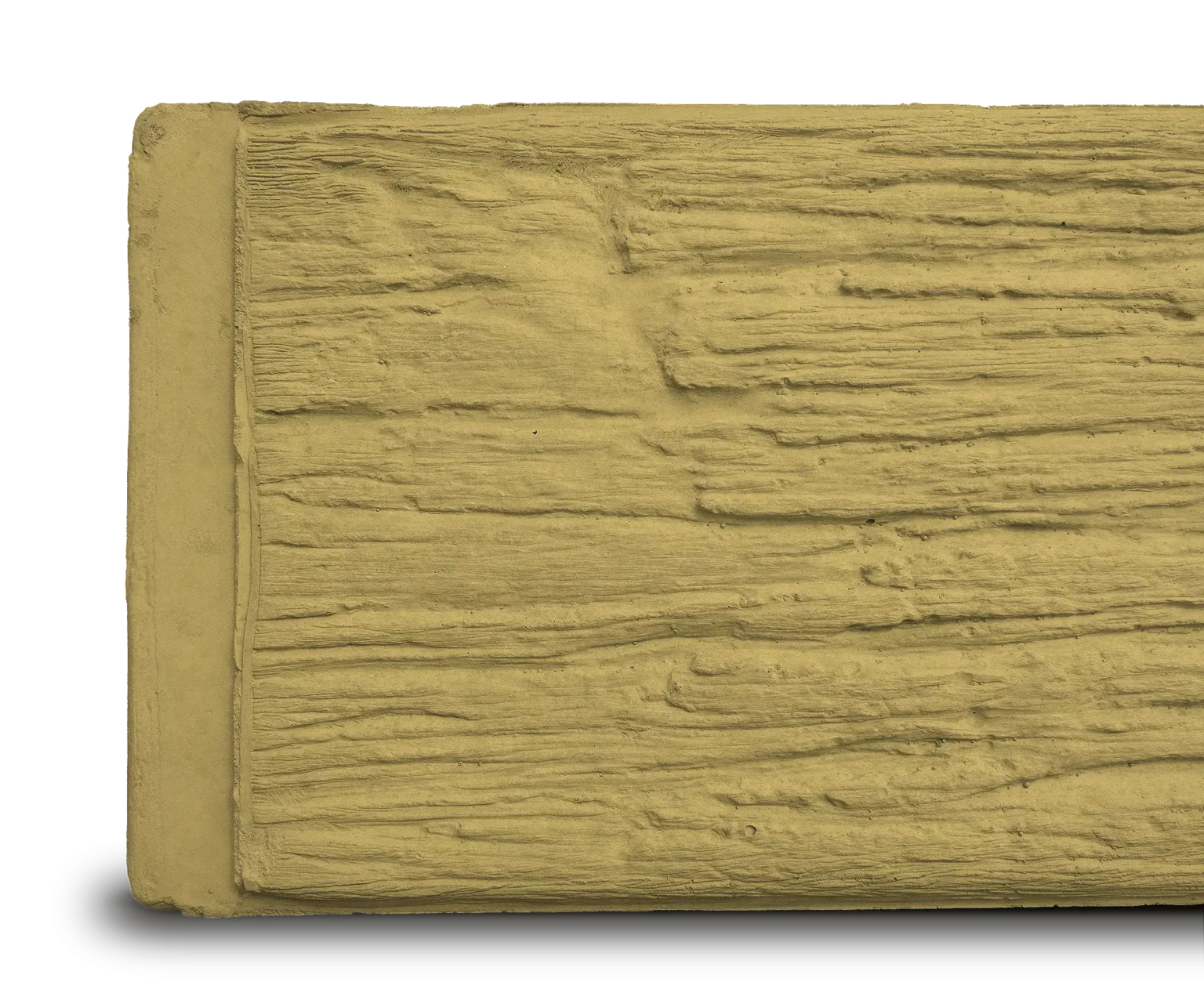 Sandstone Yellow Woodgrain Concrete Sleeper Detail by Sunset Sleepers Malibu Range