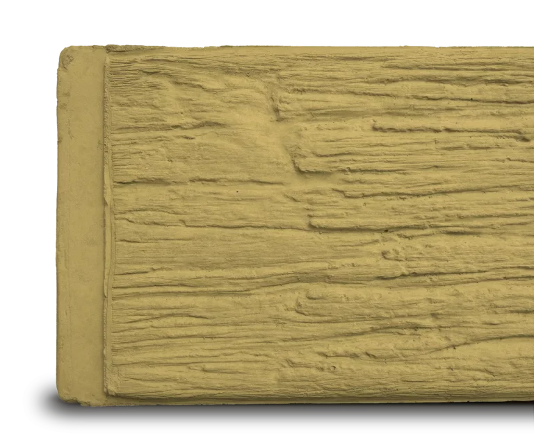 Sandstone Yellow Woodgrain Concrete Sleeper Detail by Sunset Sleepers Malibu Range