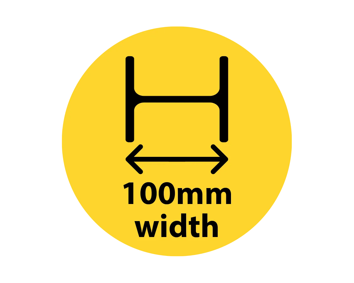 100mm Width Galvanised Steel Posts for Concrete Sleeper Retaining Wall Projects