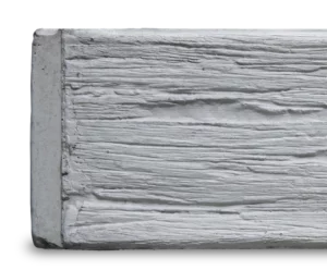 Plain Grey Woodgrain Concrete Sleeper Detail by Sunset Sleepers Malibu Range