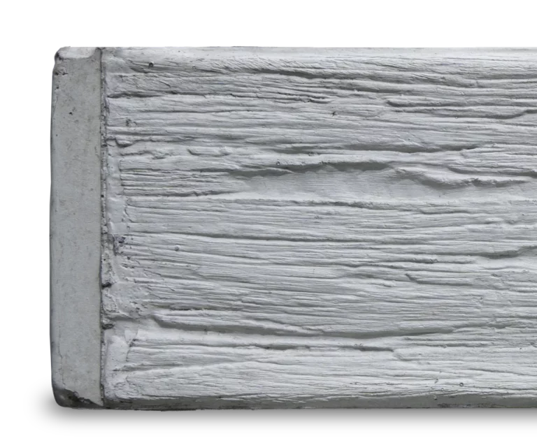 Plain Grey Woodgrain Concrete Sleeper Detail by Sunset Sleepers Malibu Range