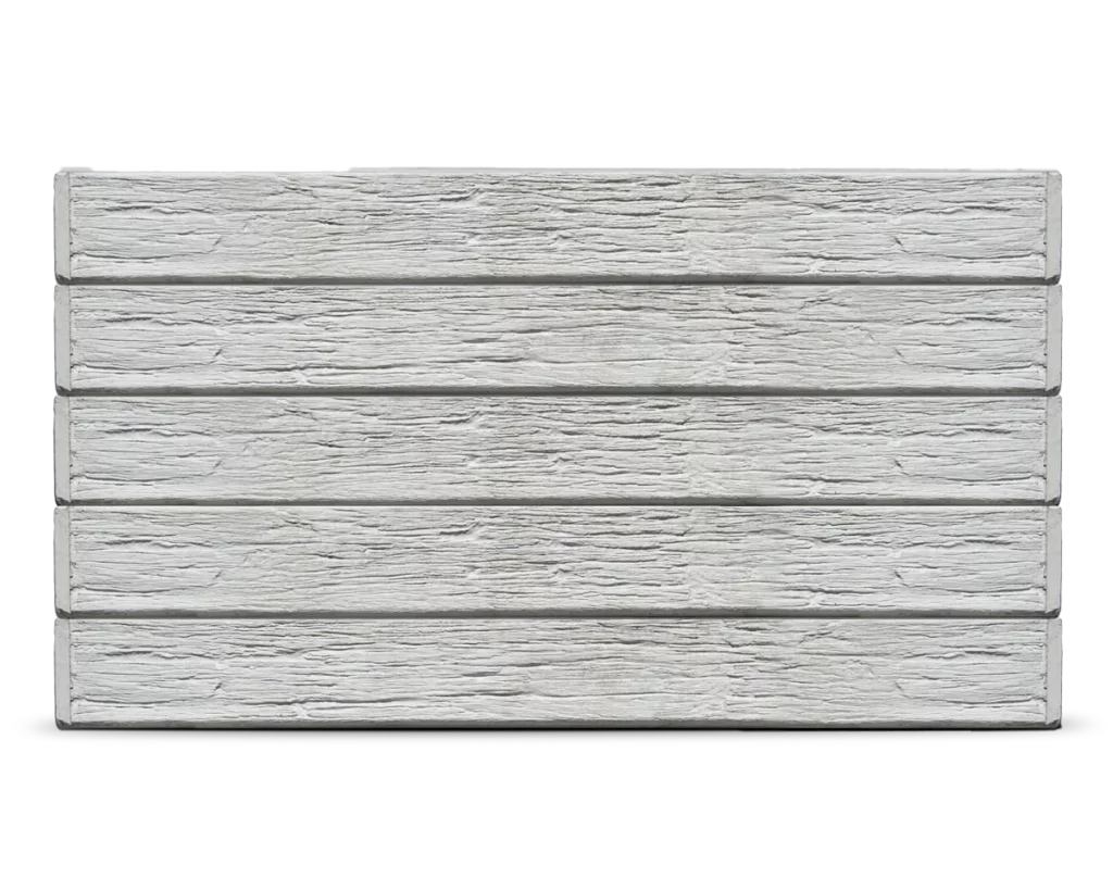 The Malibu Plain Grey Colour Woodgrain Wood Look Concrete Sleepers for Retaining Walls Sold by Sunset Sleepers