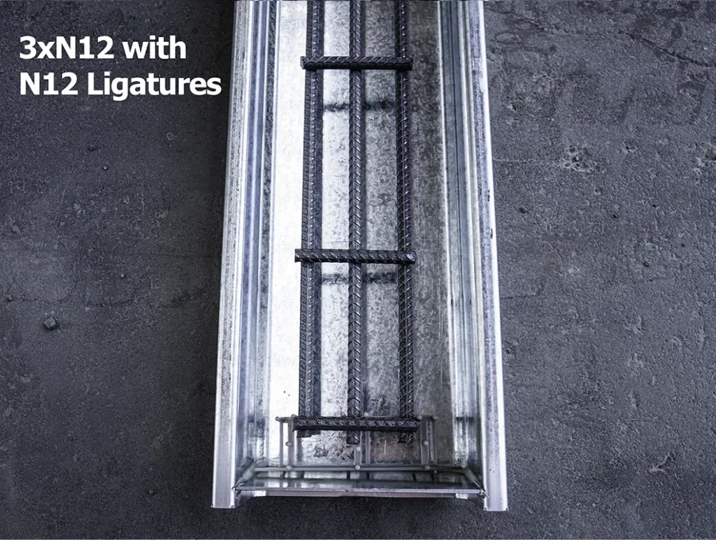 3N12 with N13 Liagtures Reo Bars For Concrete Sleepers