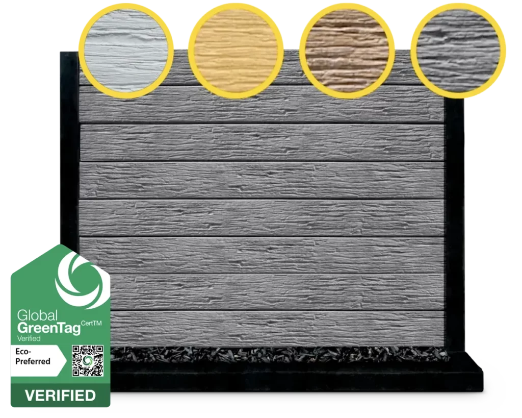 The Malibu Woodgrain Pattern Wood Look Concrete Sleepers by Sunset Sleepers