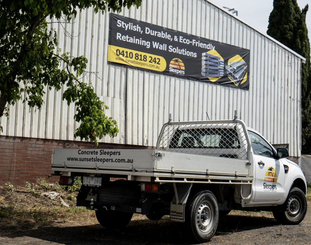 Sunset Sleepers New Concrete Sleeper Manufacturing Yard at Tottenham Victoria in Melbournes Western Suburbs Internal Parking