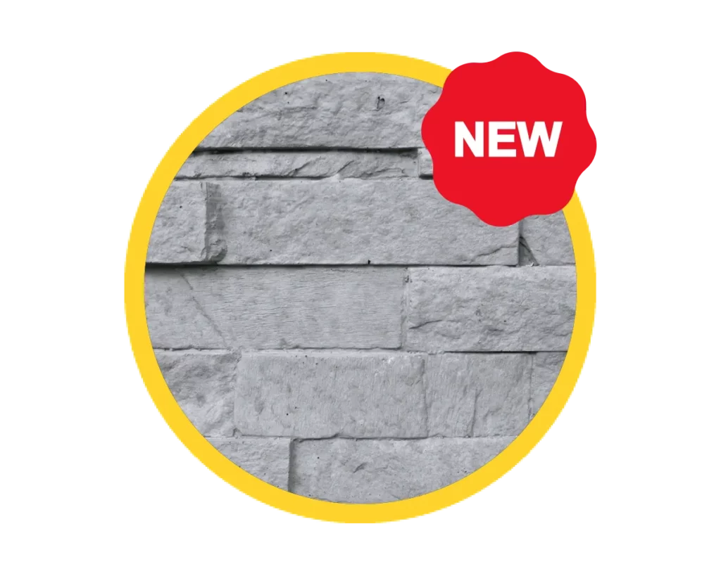 Ash Grey NEW Colour Stacked Stone Concrete Sleepers for Retaining Walls Sold by Sunset Sleepers