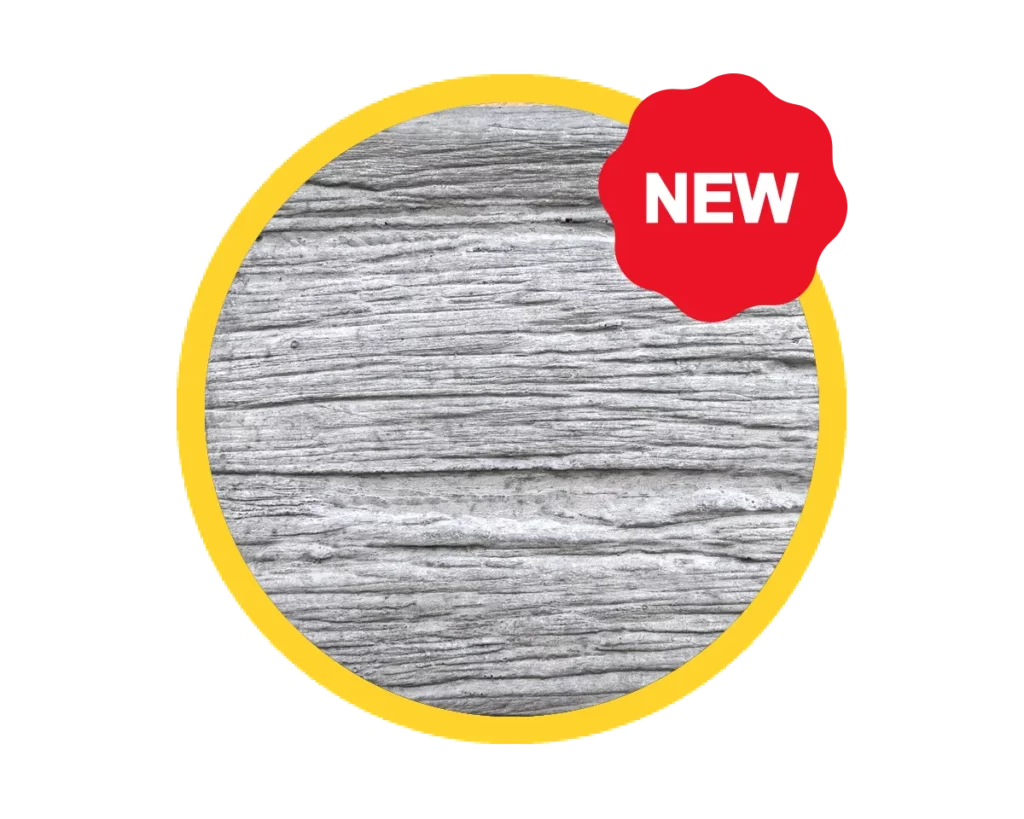 Malibu Ash Grey New Colour Woodgrain Concrete Sleepers for Retaining Walls Sold by Sunset Sleepers