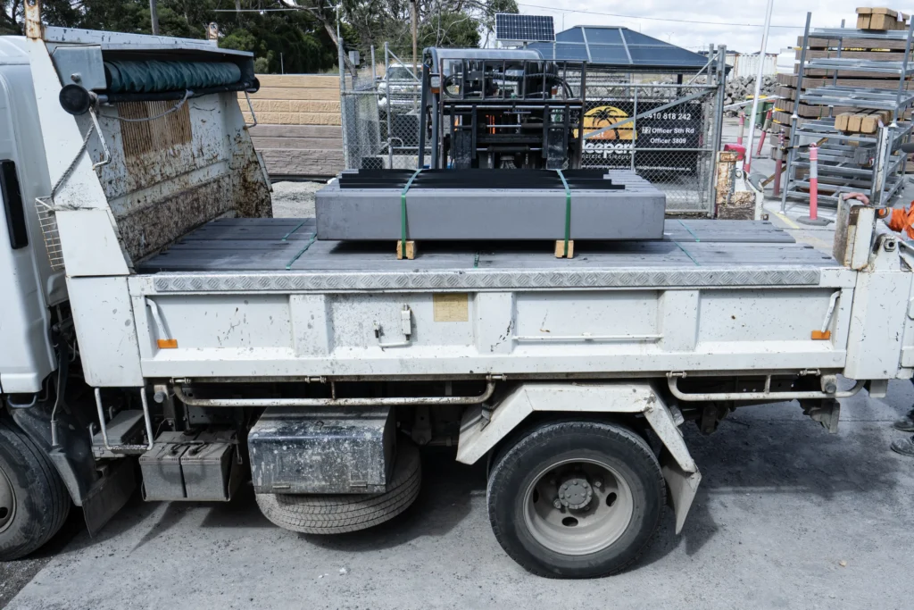Concrete Sleeper Delivery by Small Truck or Ute