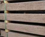 The Malibu Jasper Brown Woodgrain Concrete Sleepers Stock Waiting to be delivered on site Sunset Sleepers