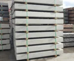 The Marina Smooth Concrete Sleepers in Plain Grey Stock in Yard Ready to be Delivered by Sunset Sleepers