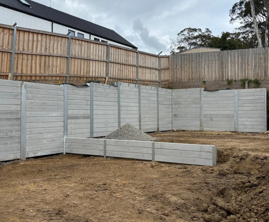 Example of a large structural retaining wall project by JBS Excvation & Retaining Walls