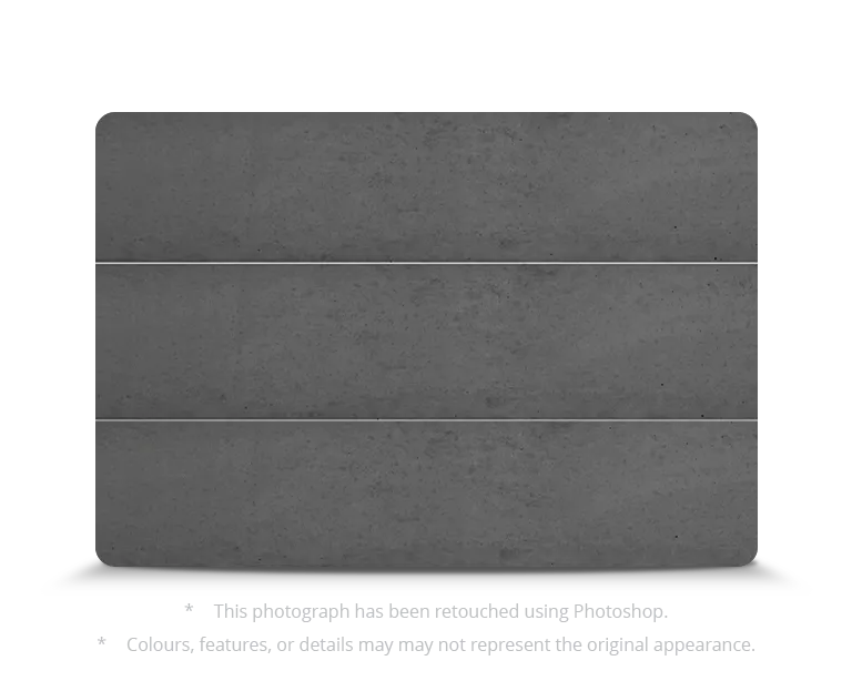 Industrial Charcoal Plain Smooth Concrete Sleeper