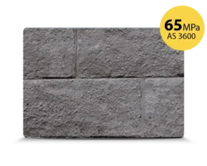 Charcoal Rockface 65MPA Concrete Sleeper For Delivery In Greater Sydney Region
