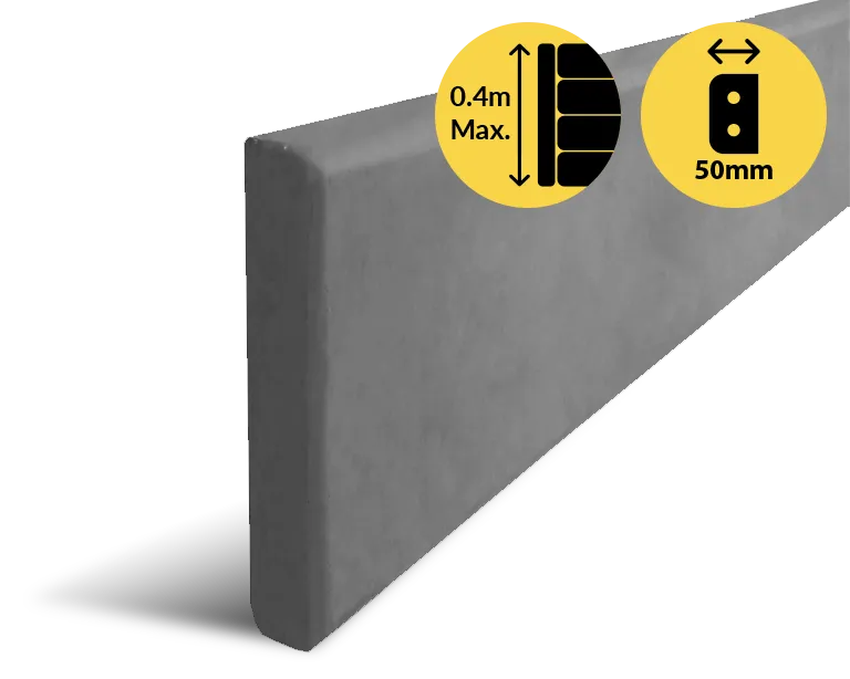 Charcoal Under Fence Concrete Plinths 65MPA Concrete Sleeper For Delivery In Greater Sydney Region