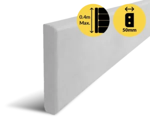 Grey Under Fence Concrete Plinths 65MPA Concrete Sleeper For Delivery In Greater Sydney Region