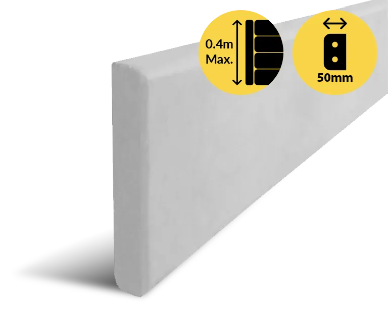 Grey Under Fence Concrete Plinths 65MPA Concrete Sleeper For Delivery In Greater Sydney Region