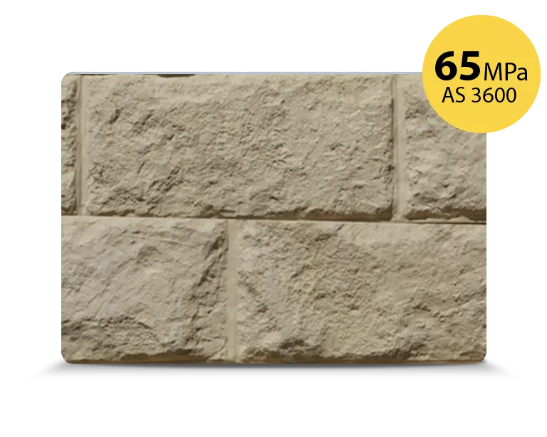 Sandstone Rockface 65MPA Concrete Sleeper For Delivery In Greater Sydney Region
