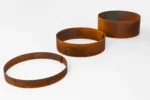 Mewall FormFlow Circular Rusty Corten Steel Garden 100mm 150mm and 200mm Rings.webp