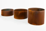 Mewall FormFlow Circular Rusty Corten Steel Garden 300mm 400mm and 600mm Rings.webp
